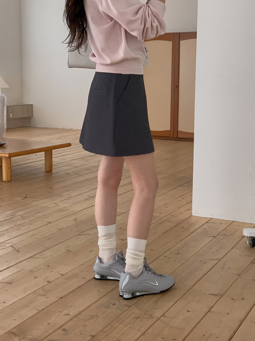 collar button knit-3col