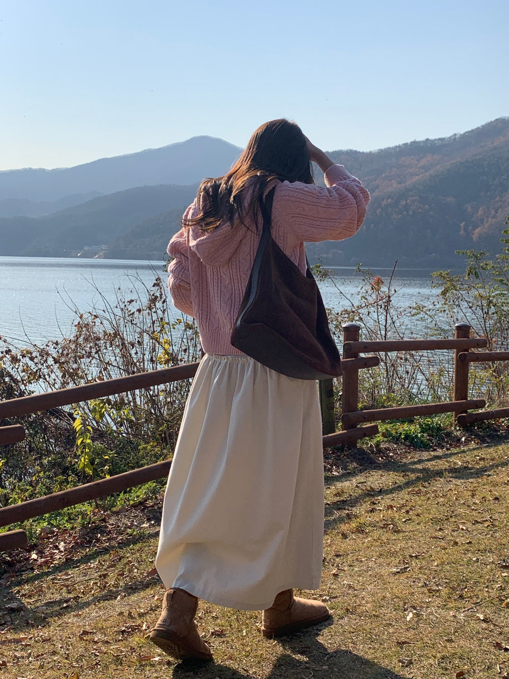 aione peach gimo skirt