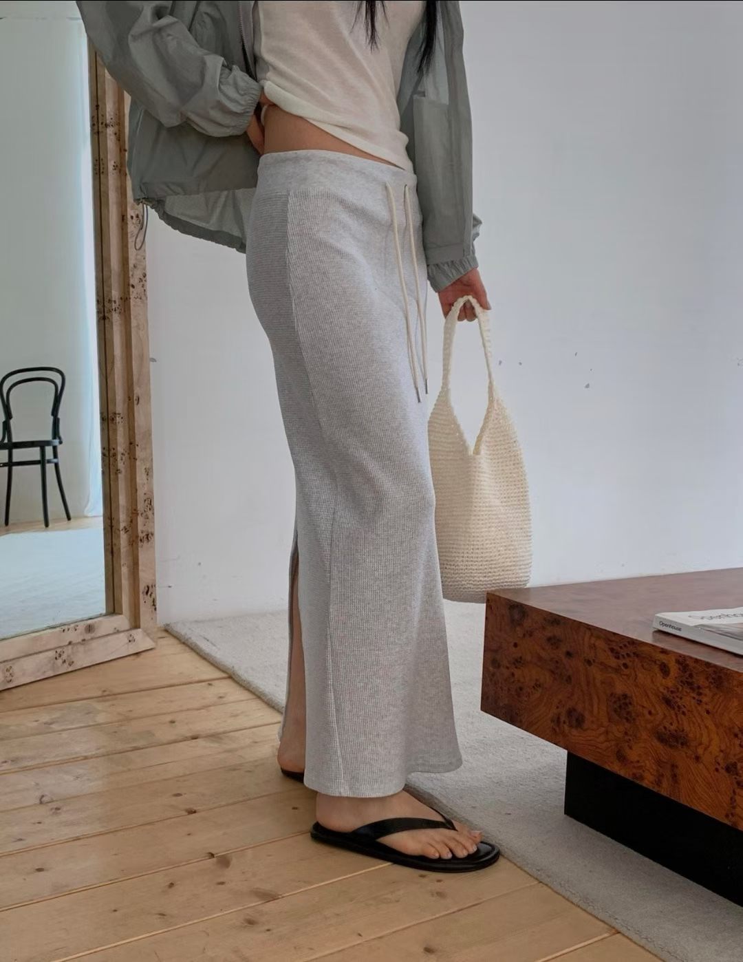 Waffle skirt-3col