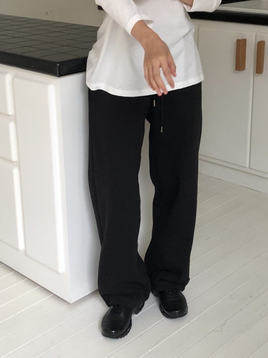 Soft string gimo training pants-4col