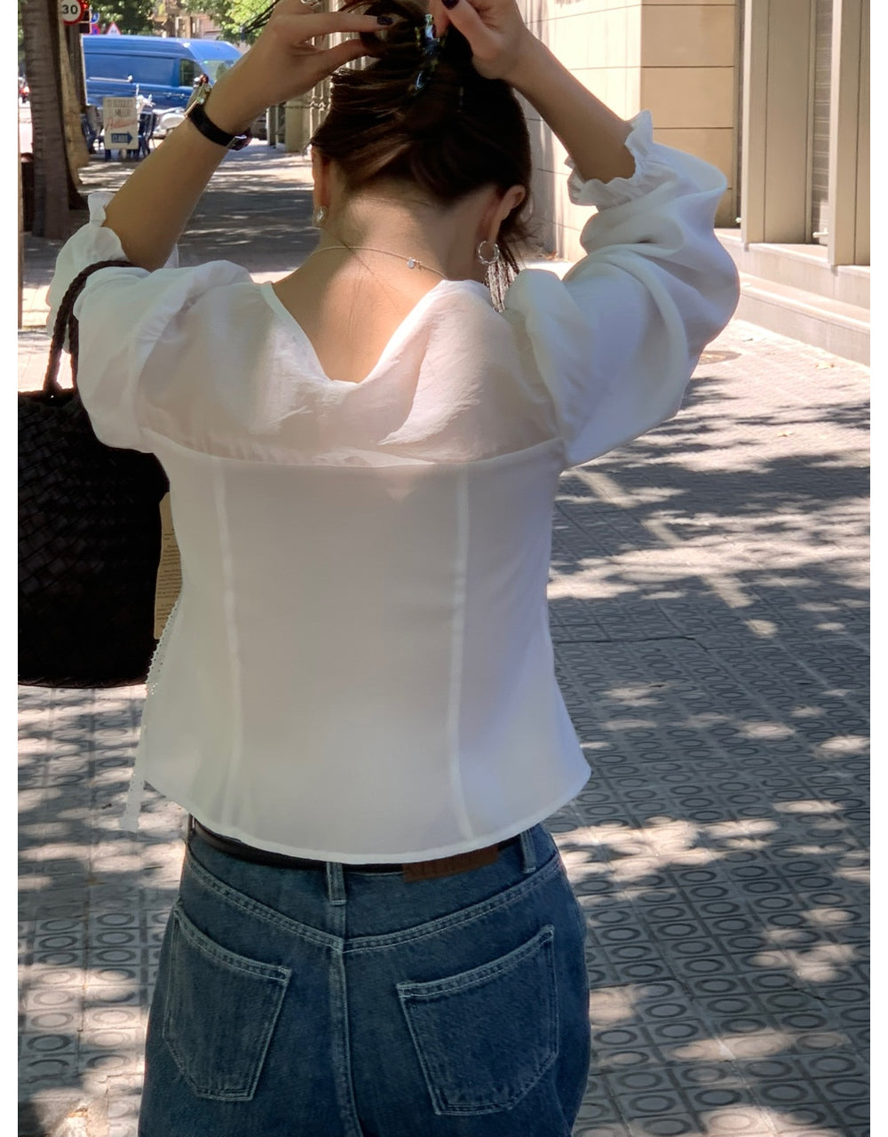Shining blouse-3col