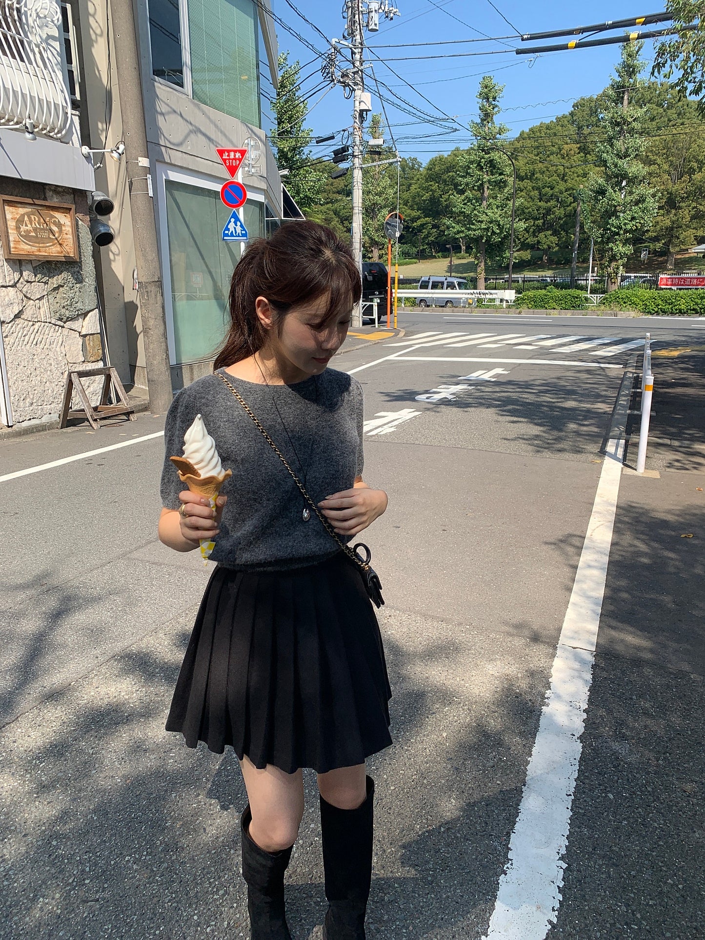 classic wool skirt-3col