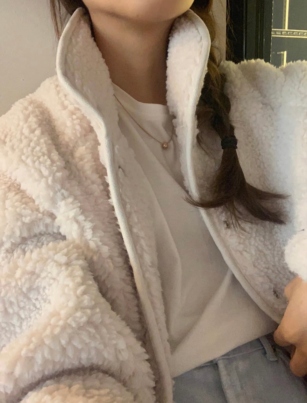 liter teddy searing fleece jumper-2col