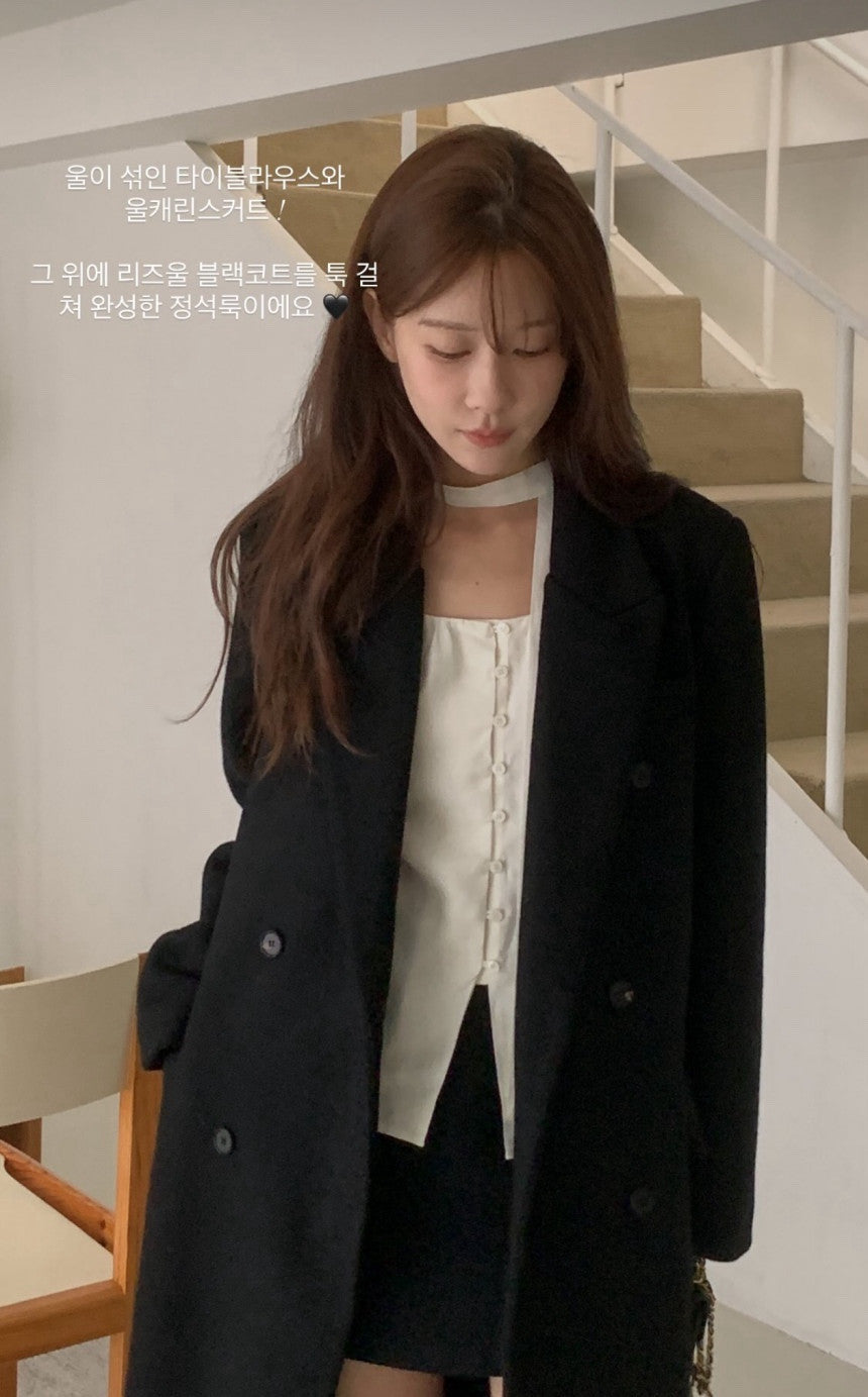 Mute wool blouse-4col