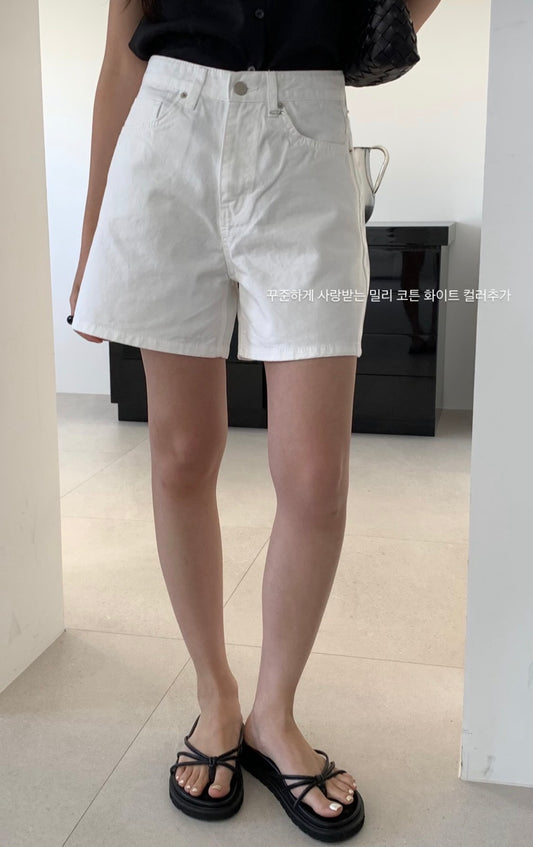 Millie cotton shorts-3col