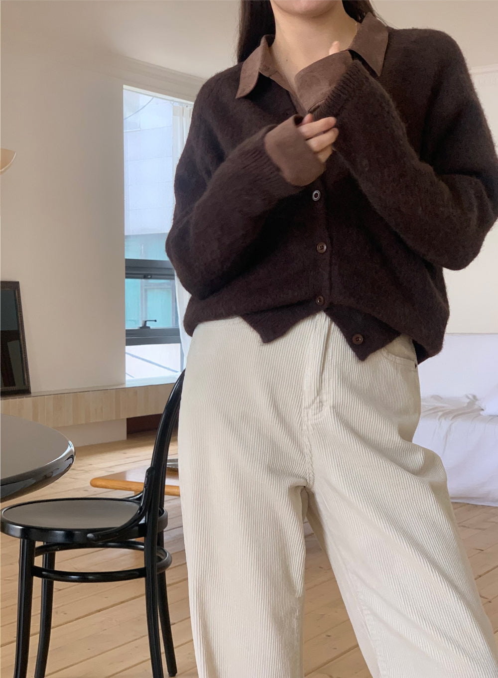 carrot cardigan-4col