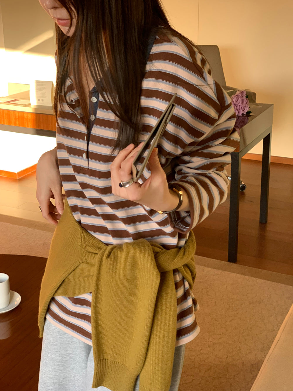 peace s.t collar T-3col