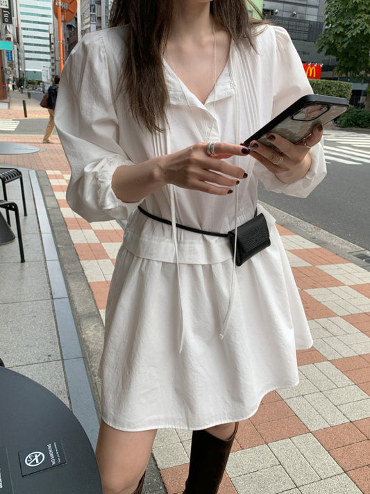 girlish pintuck onepiece-2col