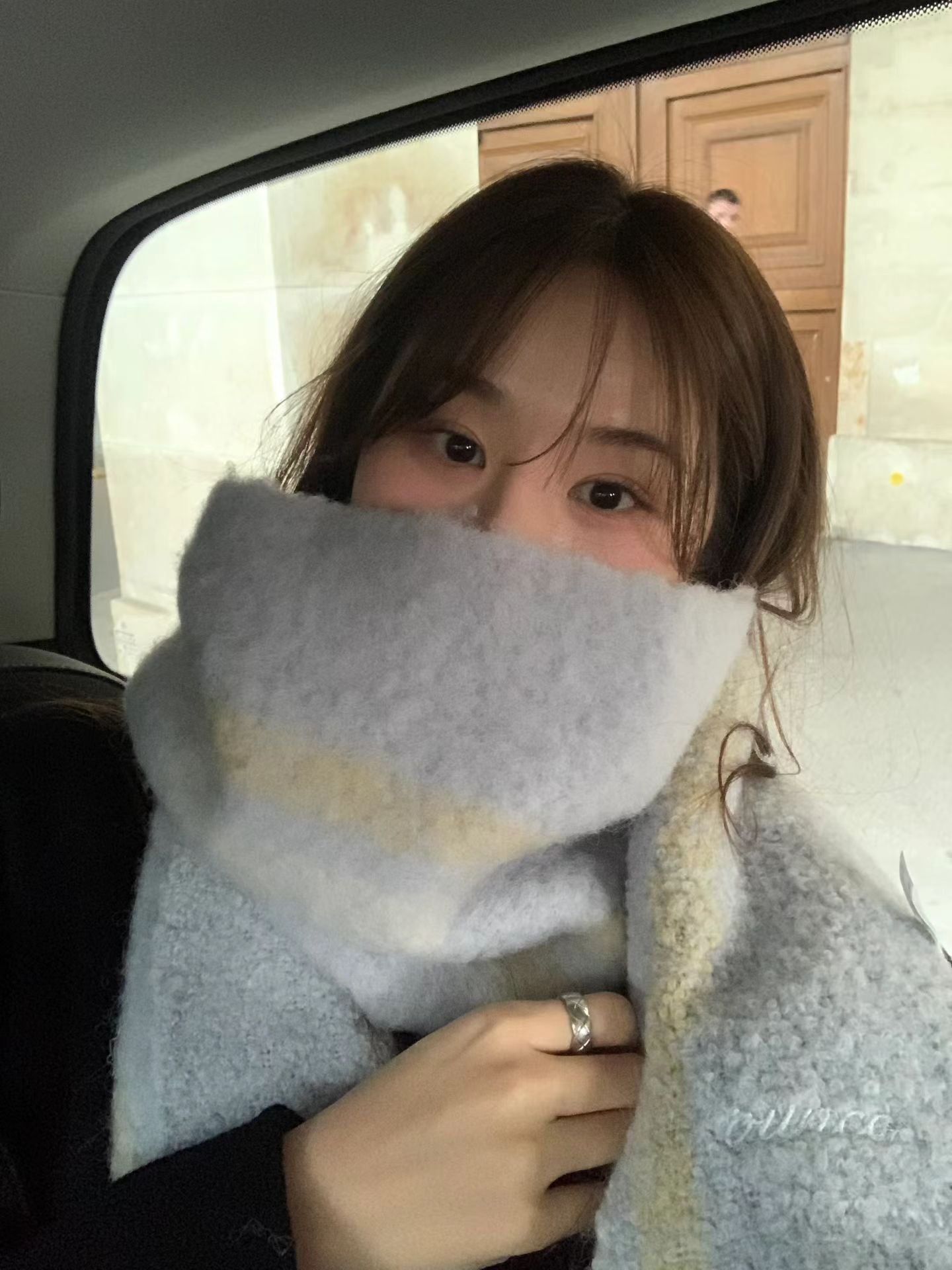 Ounce alpaca boucle muffler-3col