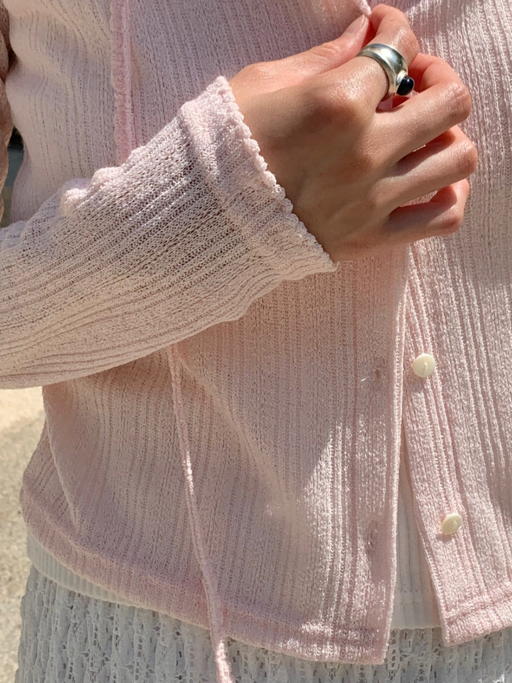 fuzzy cardigan-3col