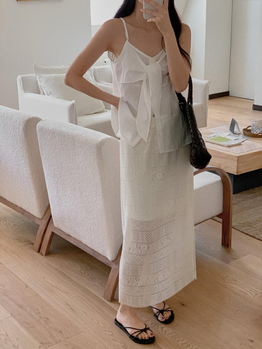 Crochet skirt-2col