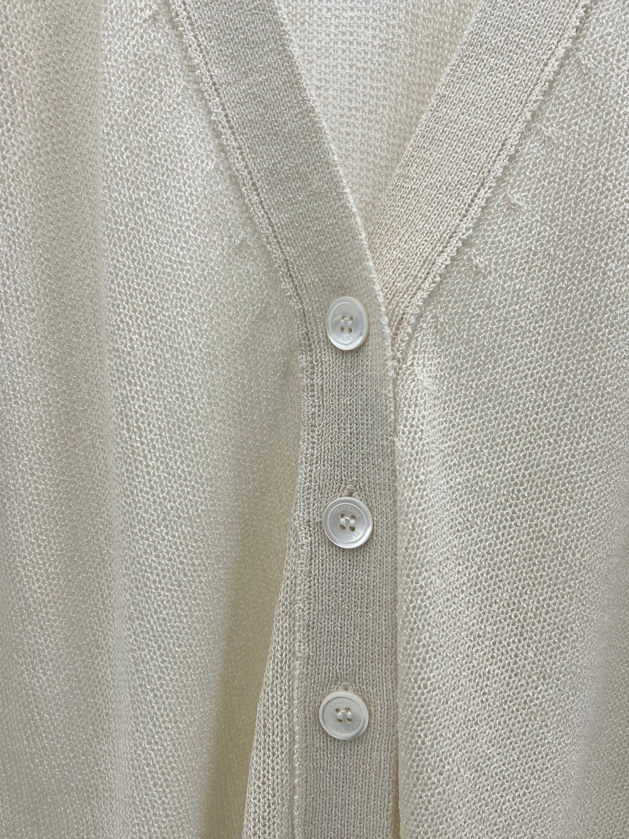 cream即納 Vera summer V-neck cardigan-2col