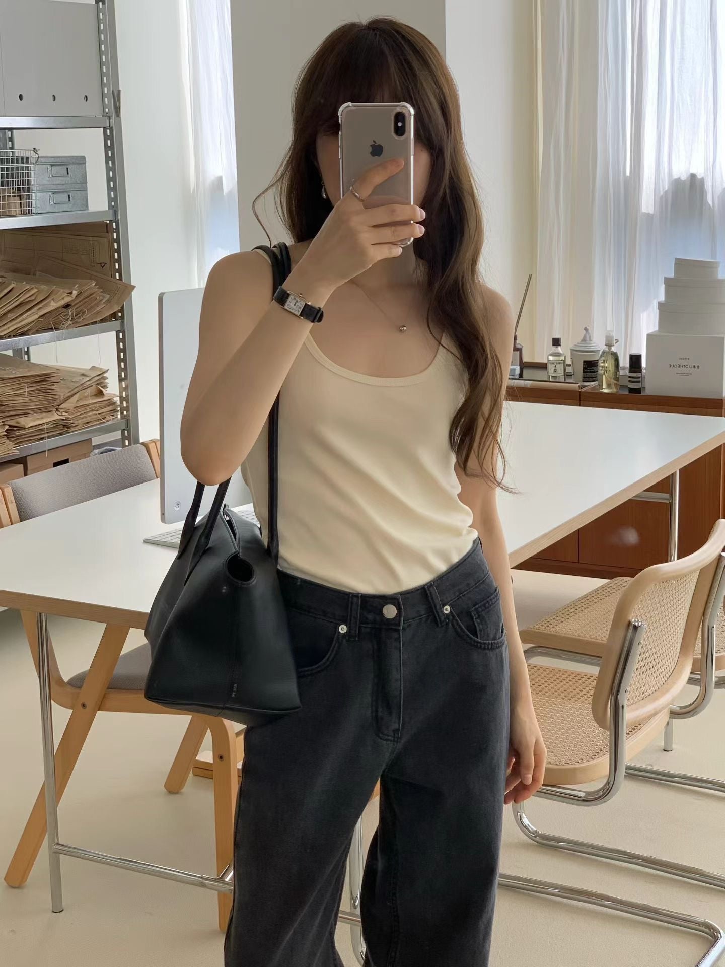 Ounce summer black washing denim
