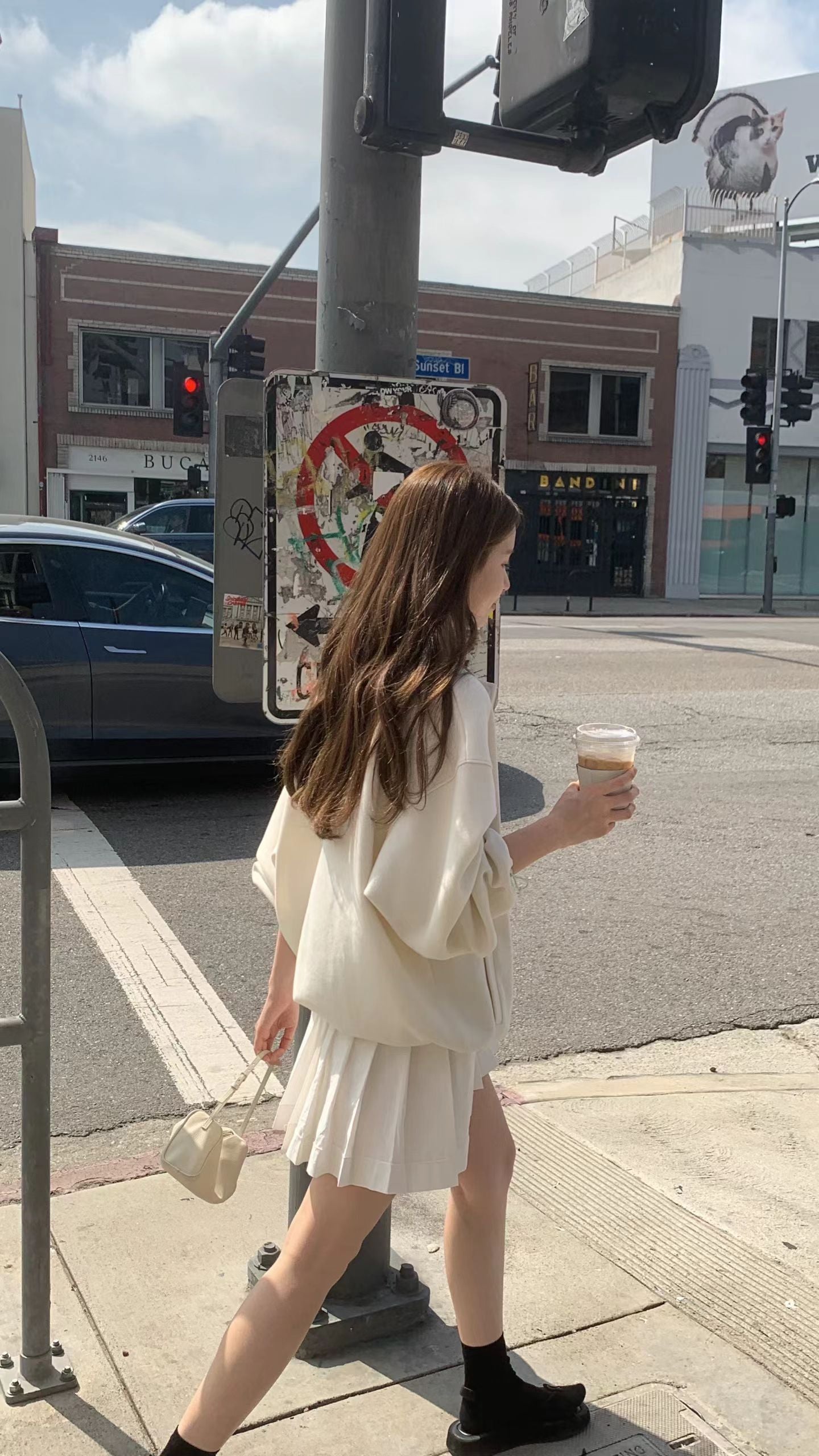 Ounce mini pleats skirt