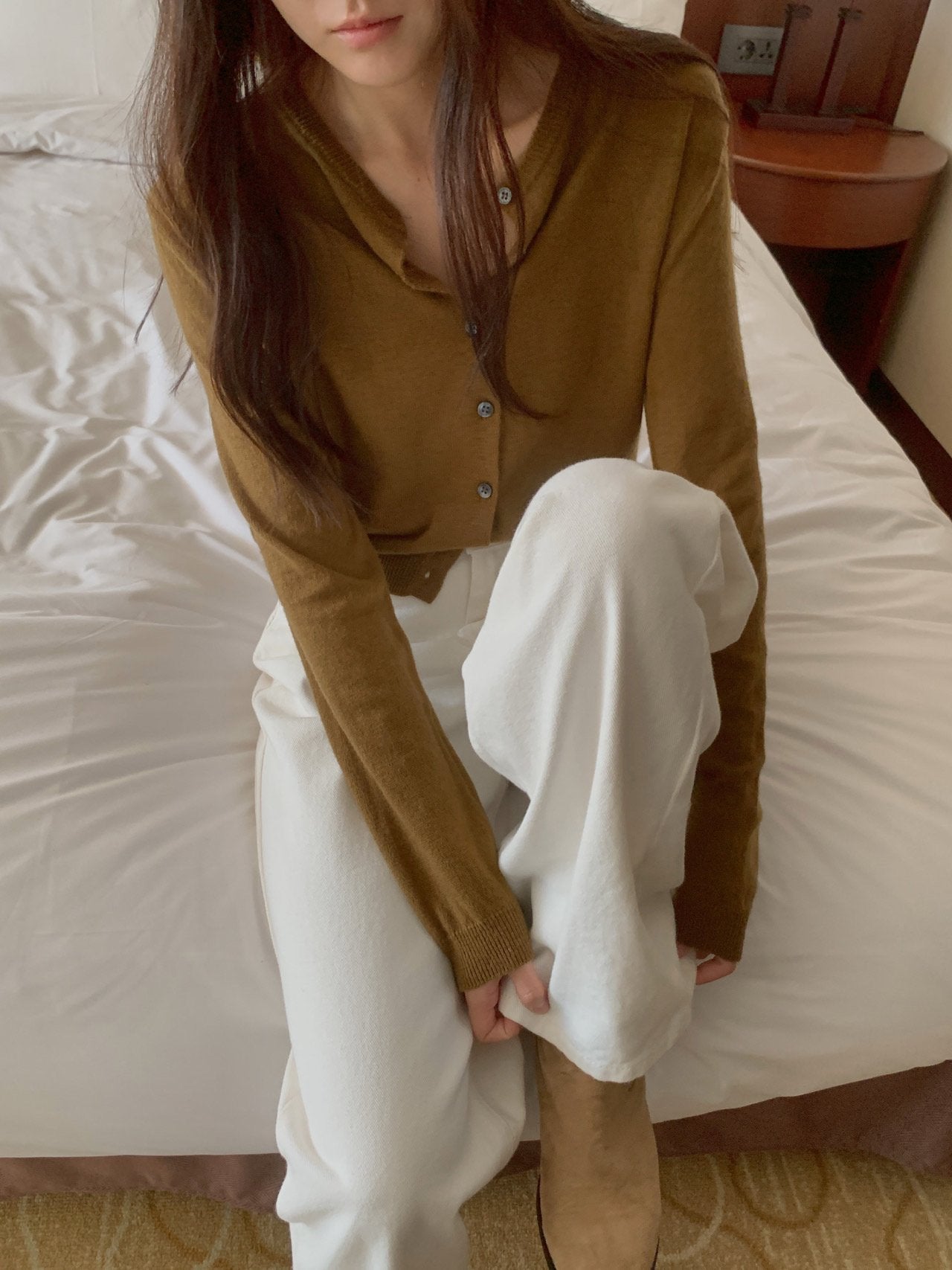cashmere cardigan-5col