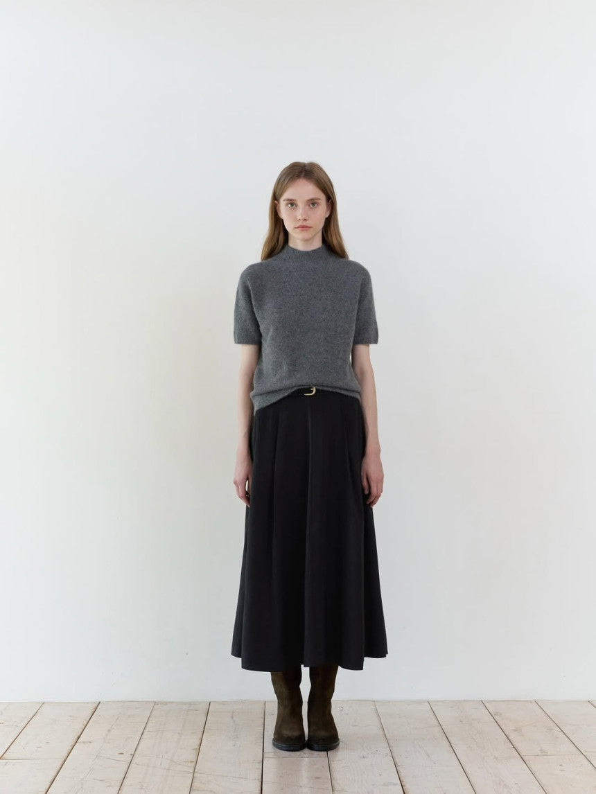 Verona fox half turtle neck knit-3col