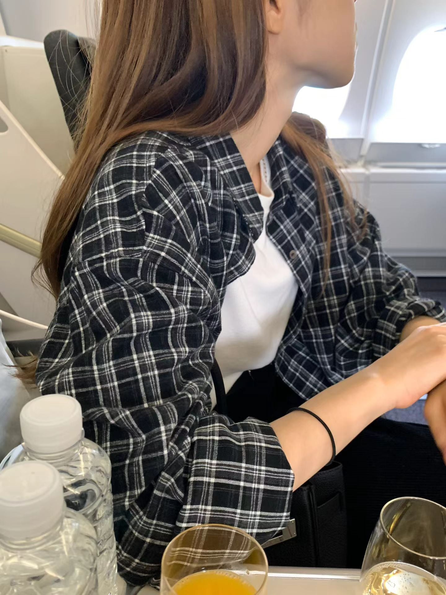 Ounce liden check shirt-2col