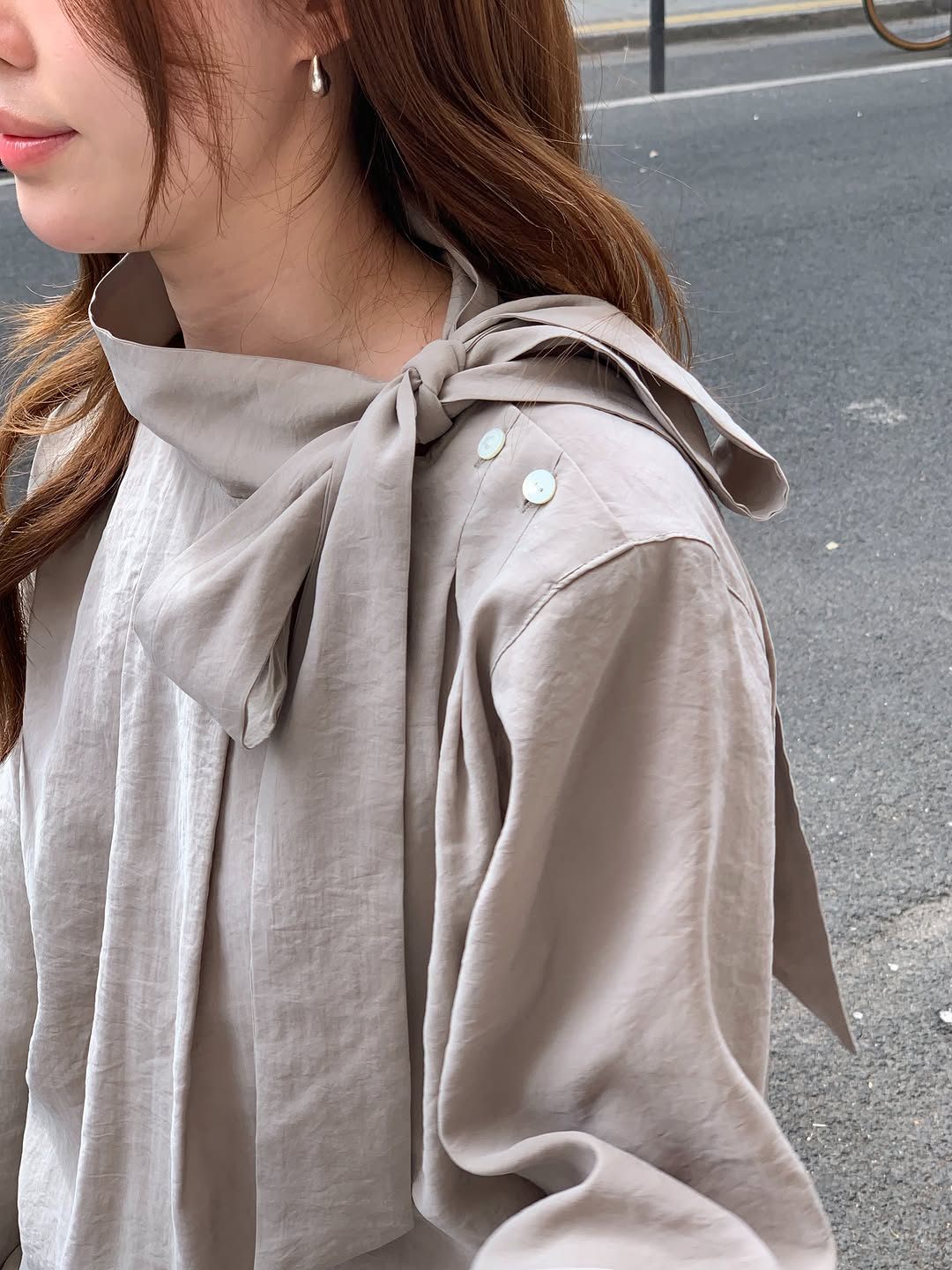 Ere scarf blouse-2col