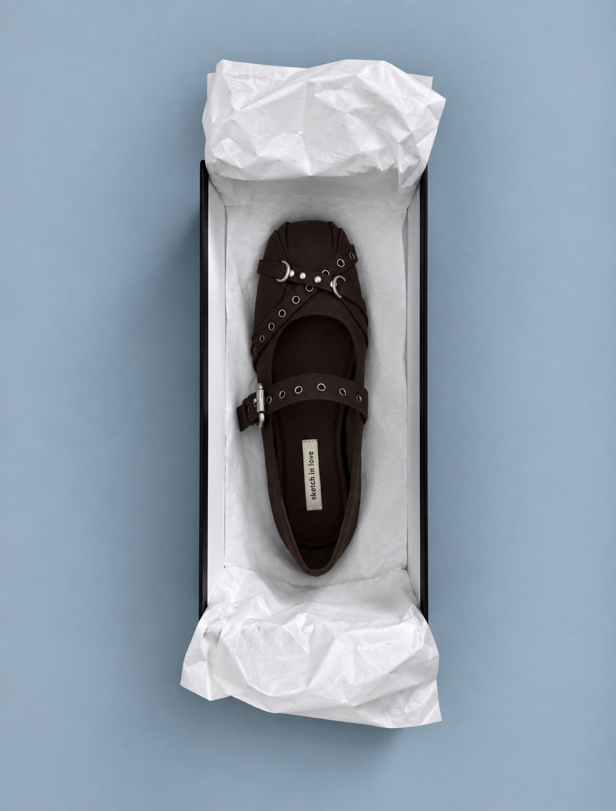 chrome eyelet flat-2col