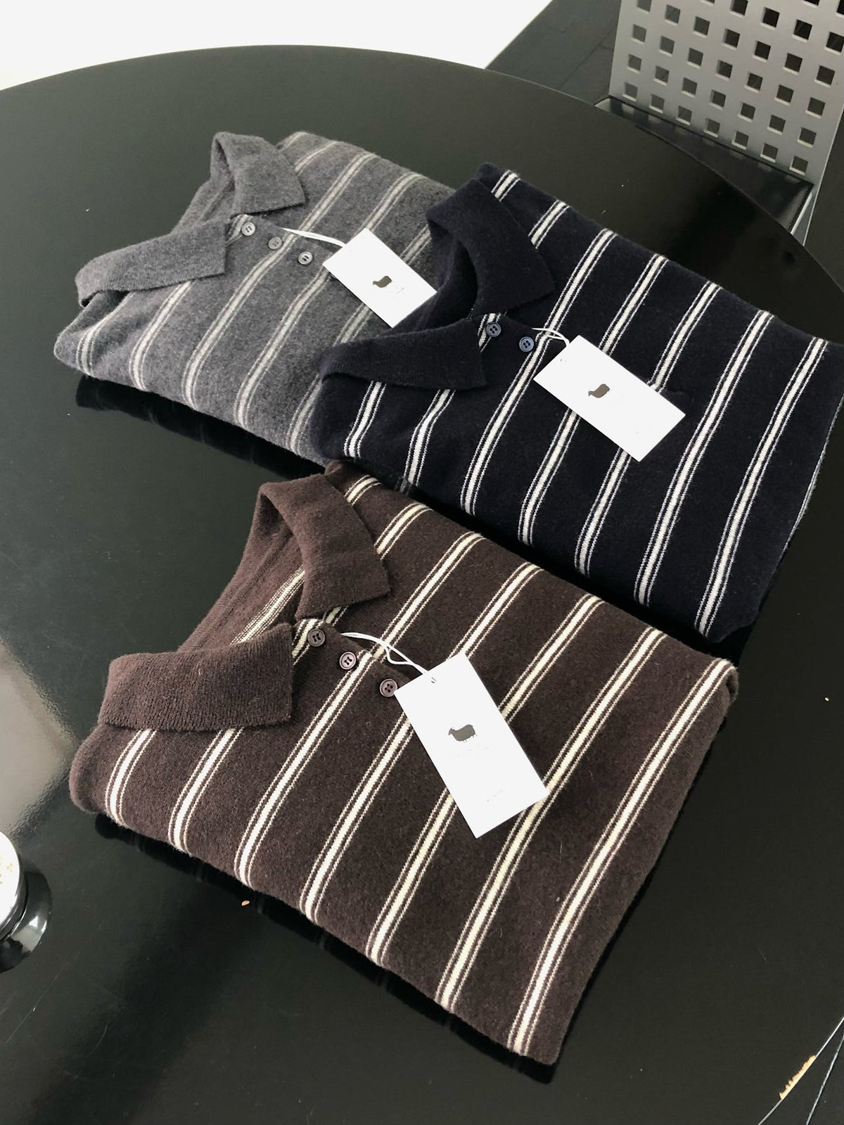 urban stripe knit-3col