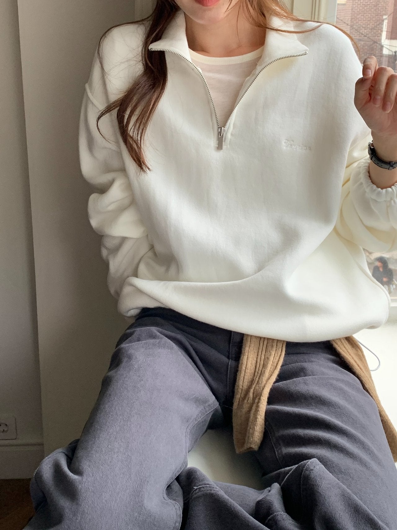 Rocher half zip-up MTM-2col