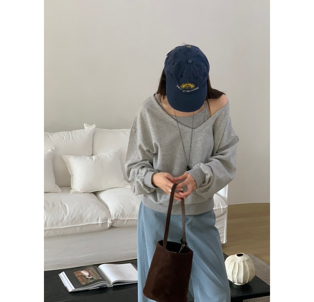 Preto Sweatshirt Set-4col