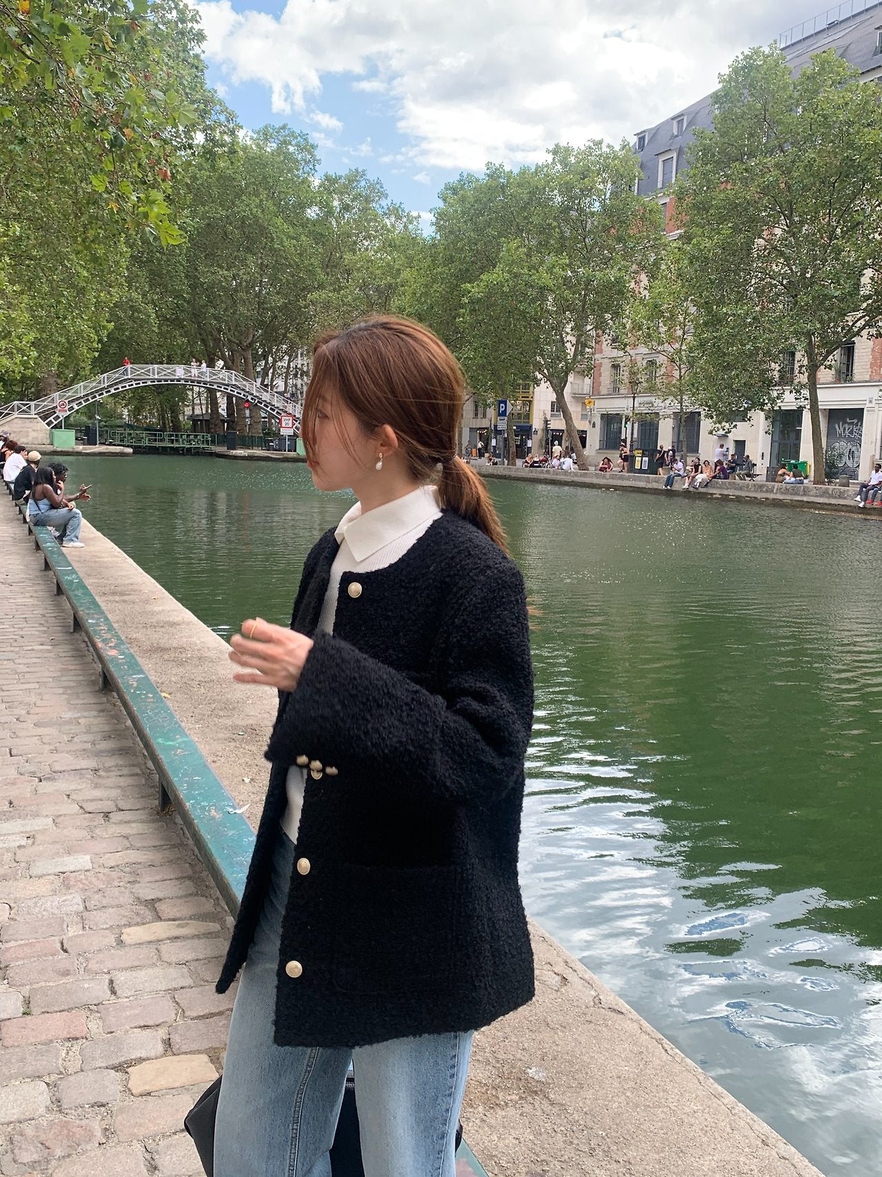 Ellie half tweed jacket-2col