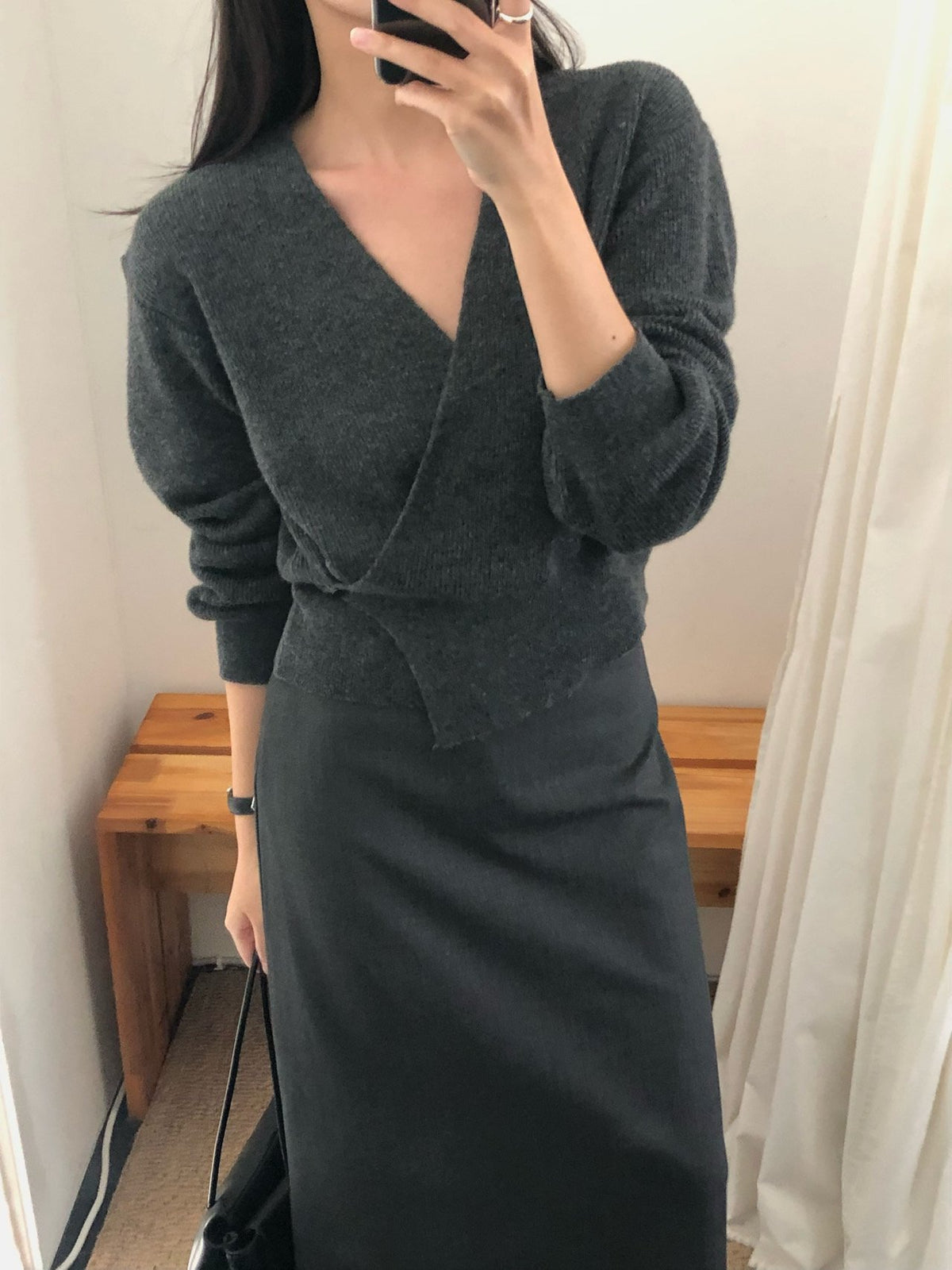 line wrap knit-3col