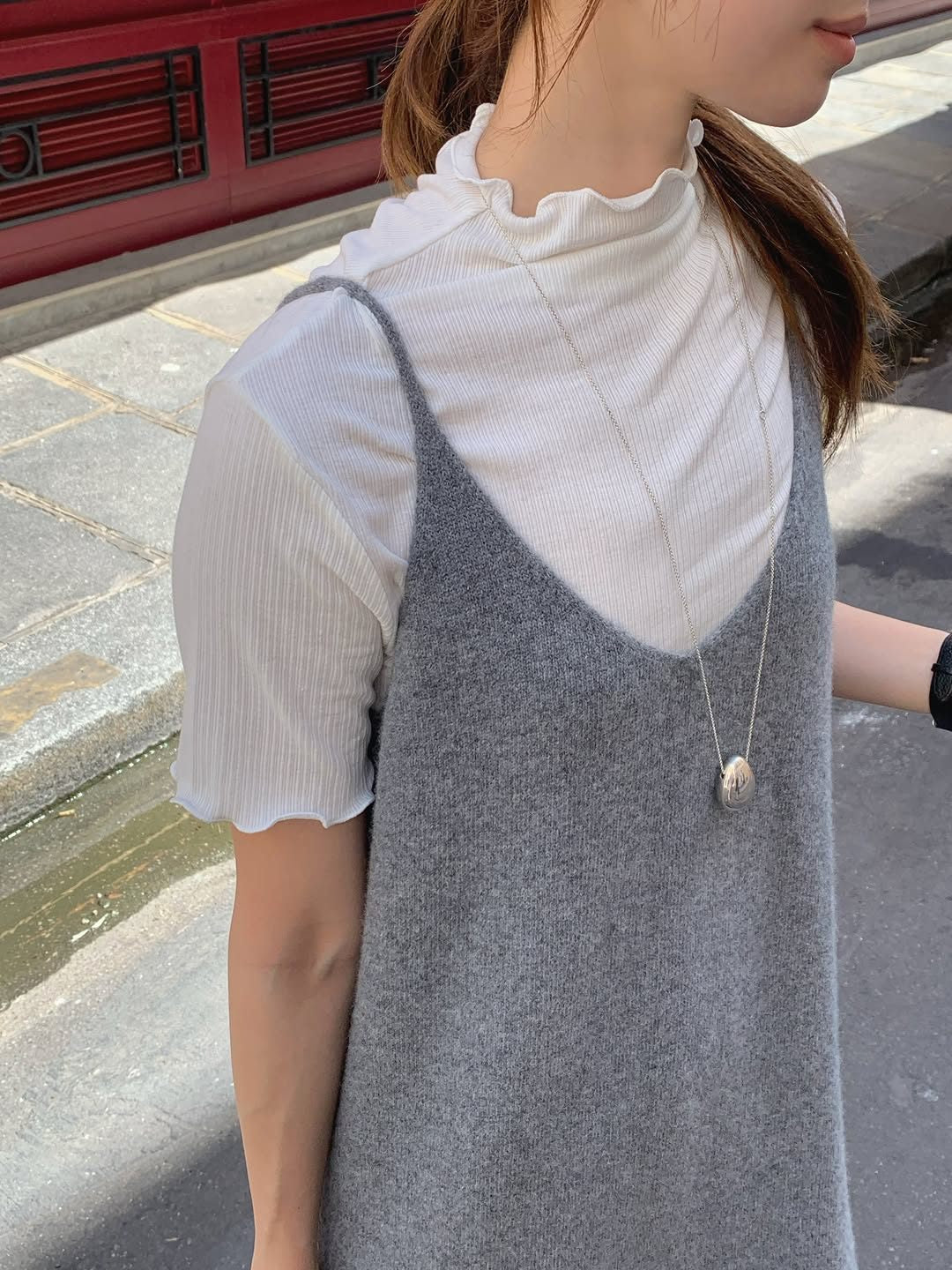 aveline cashmere whole-garment knit onepiece-2col