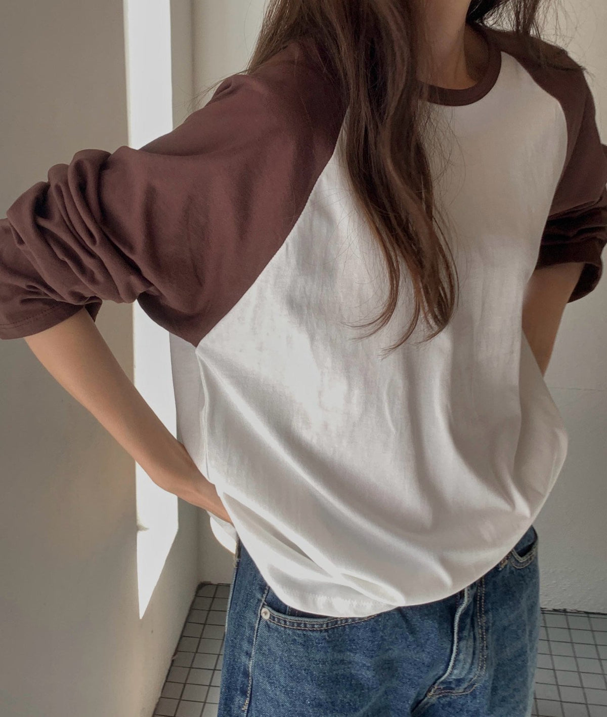 cotton raglan T-3col