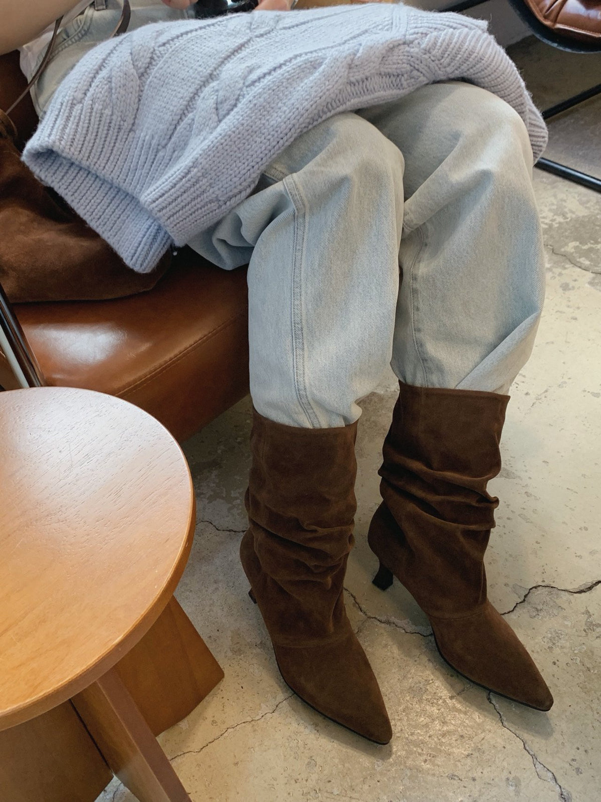 suede slouch boots-3col