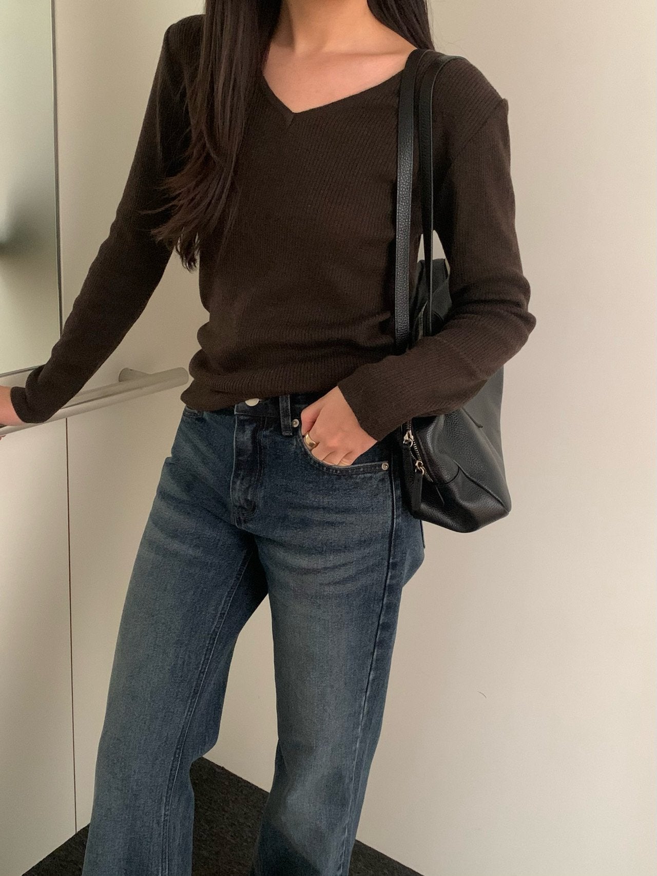 Ibon V-Neck knit-4col