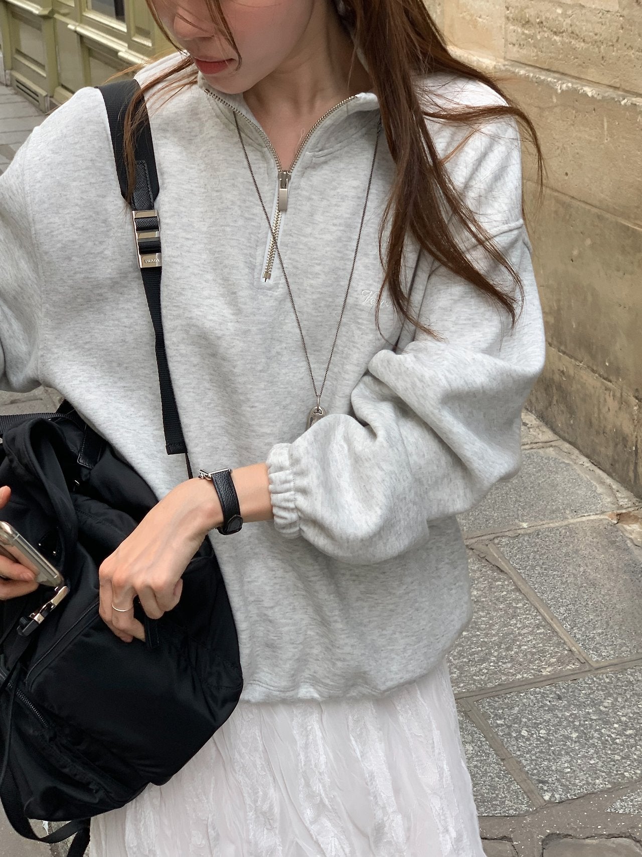 Rocher half zip-up MTM-2col