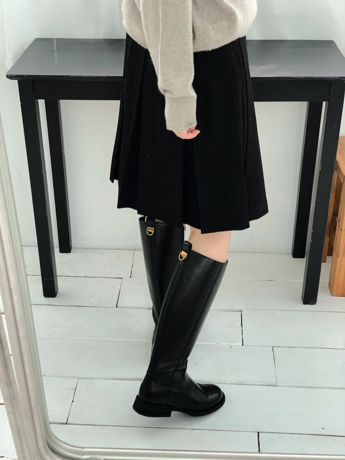 classic d-ring long boots