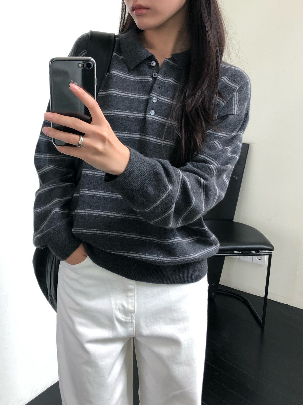 urban stripe knit-3col