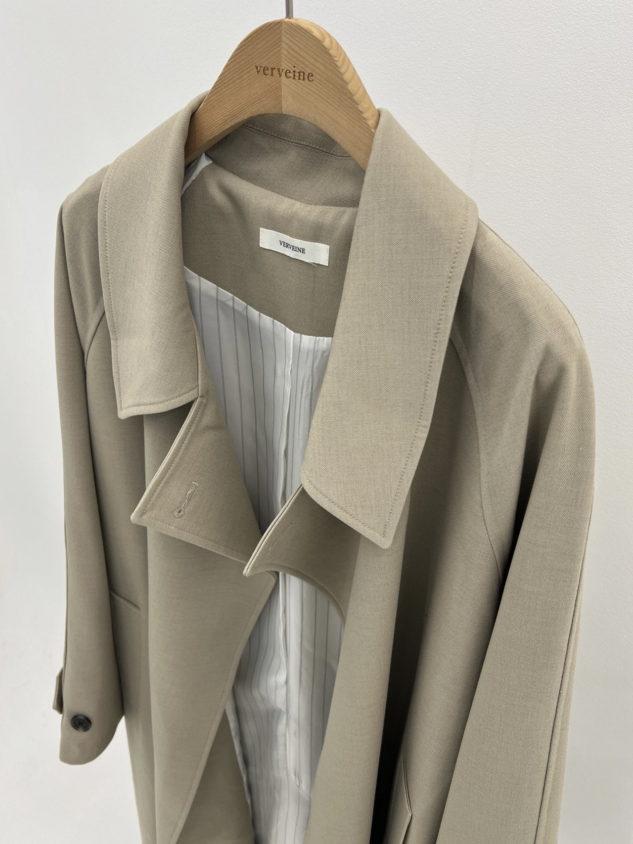 mare stripe-lining trench coat-2col