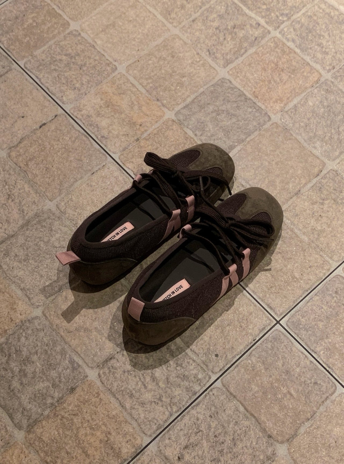 rose ribbon sneakers-2col
