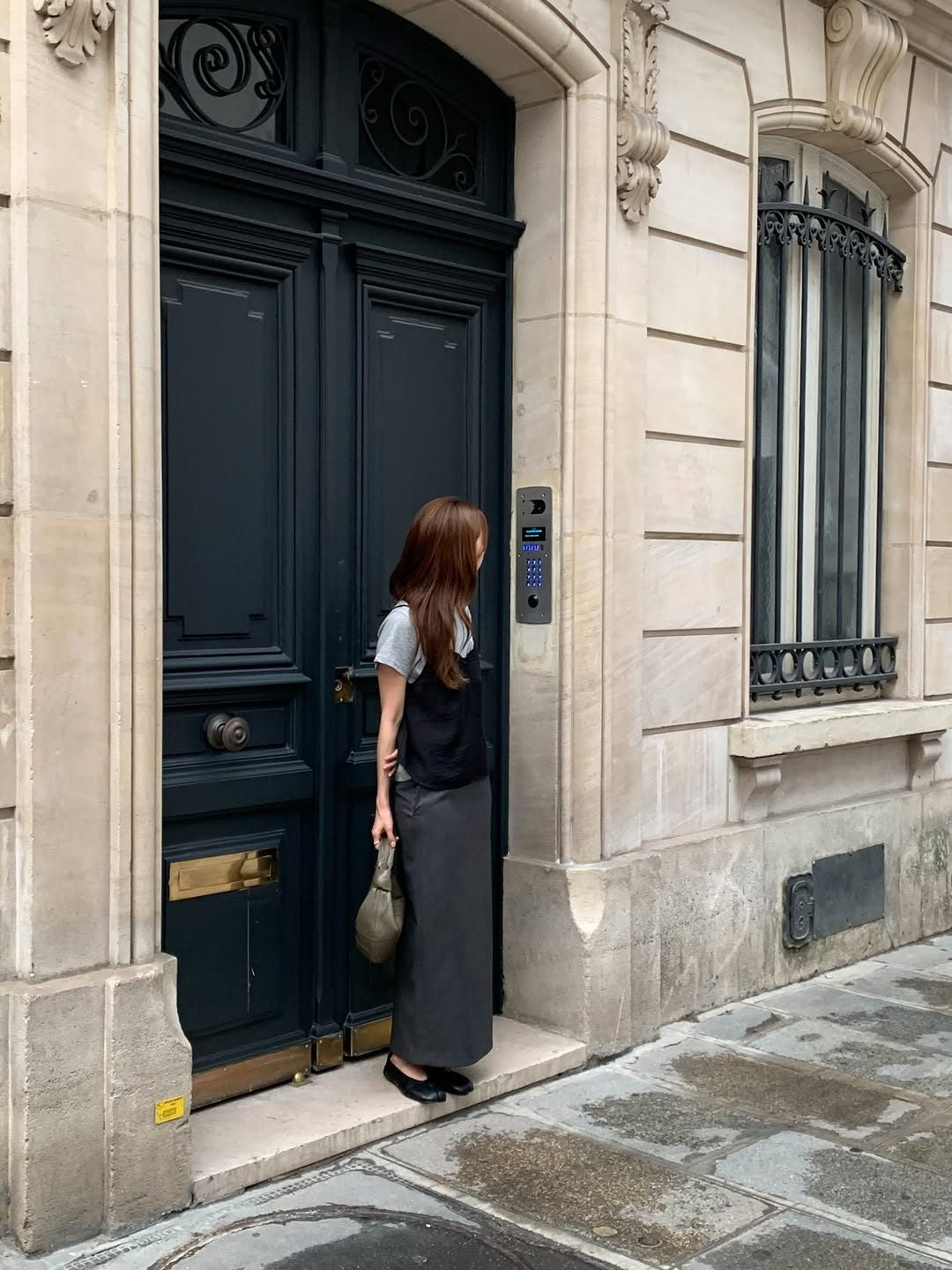 Viola H-line long skirt-2col