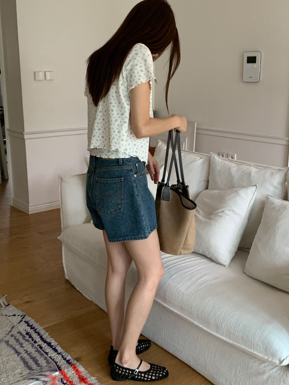 like sleeveless&cardigan set-2col