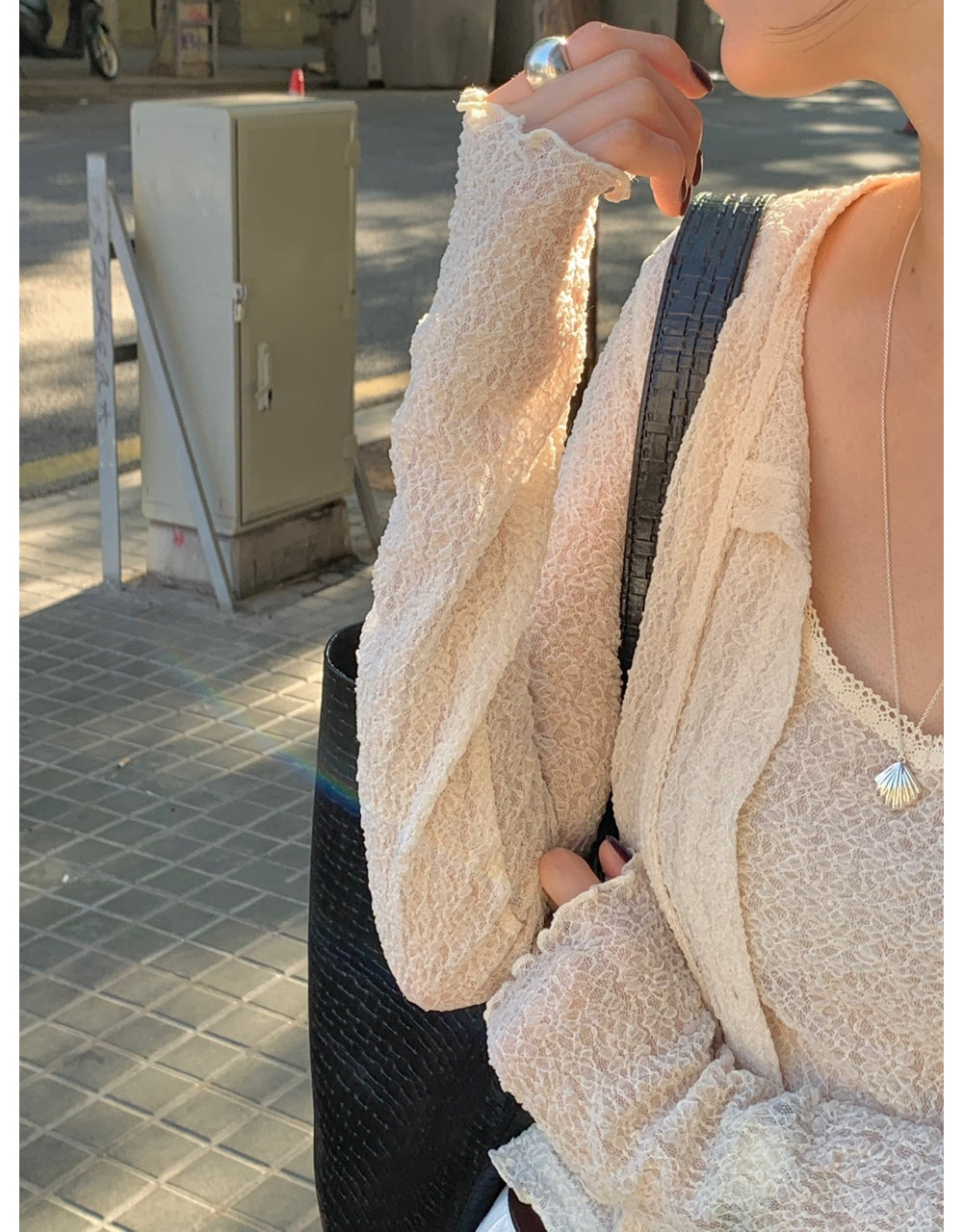 Twin sleeveless&cardigan set-3col