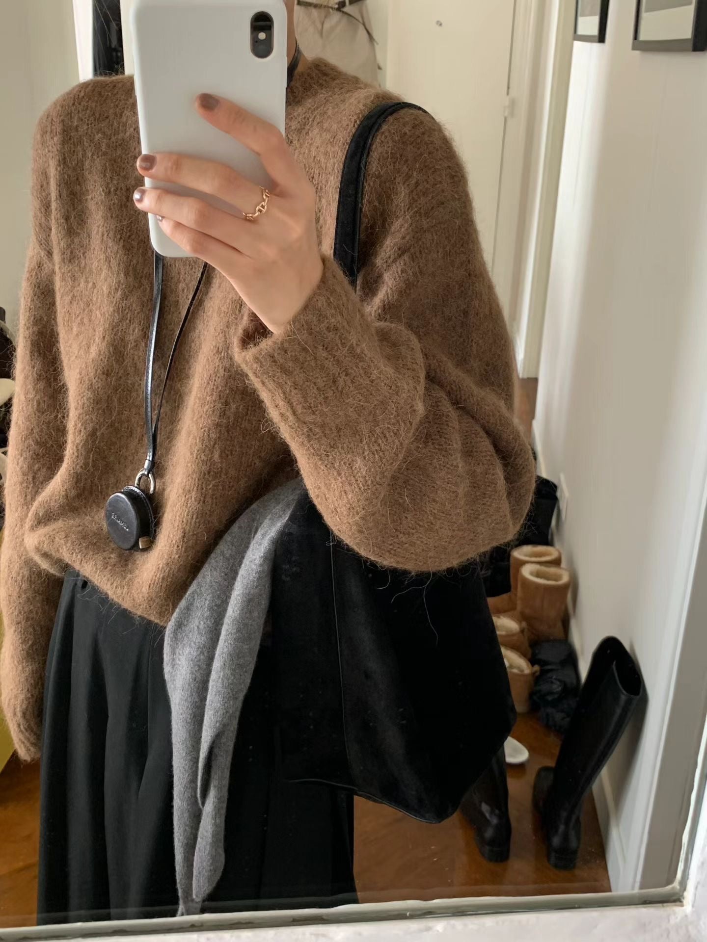 Ounce hey pleats skirt-2col