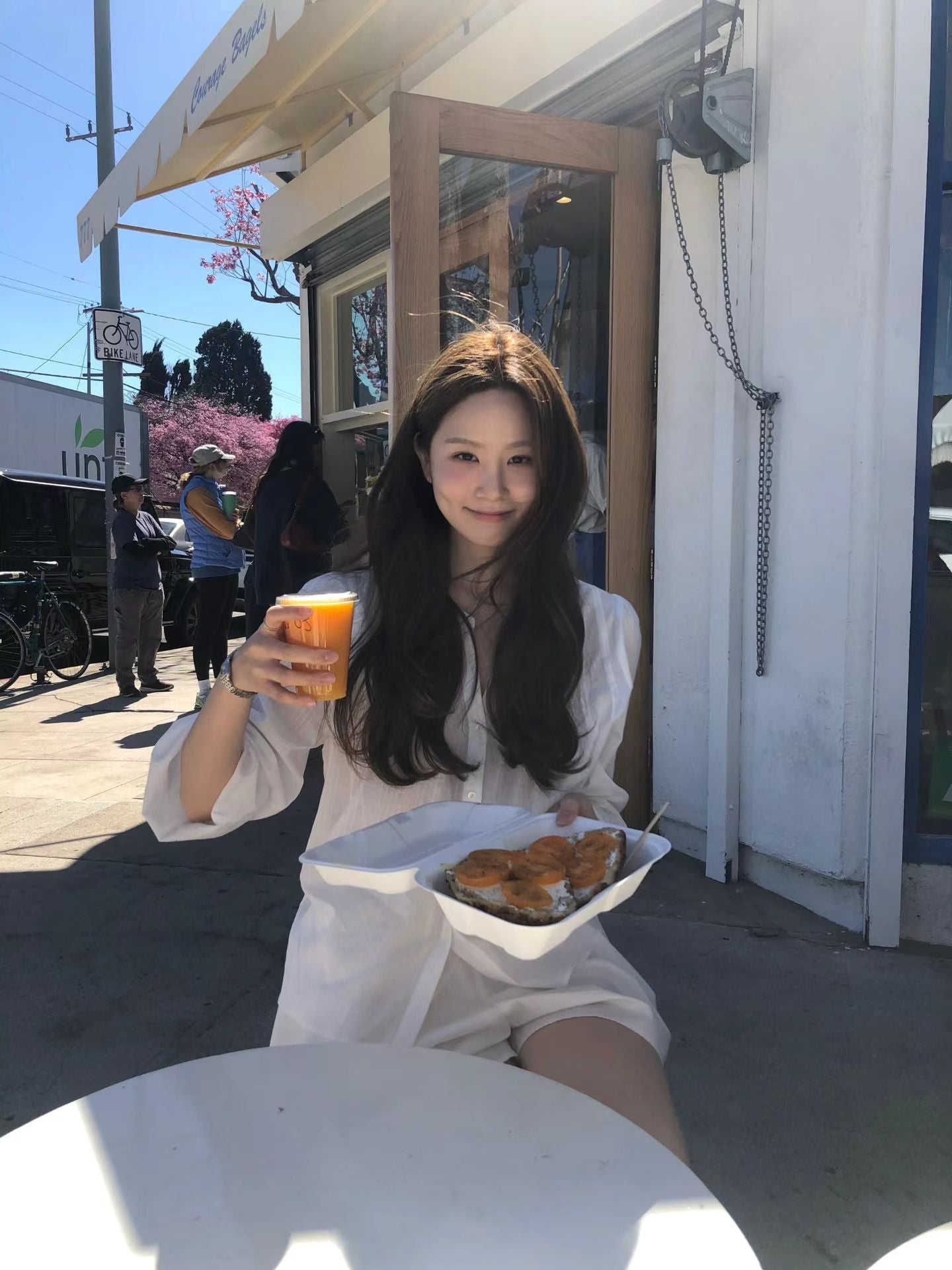 Ounce blanc pintuck blouse-2col