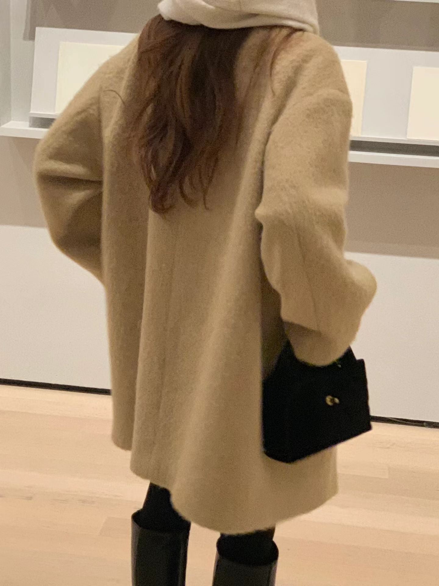 Ounce sander alpaca half coat-2col