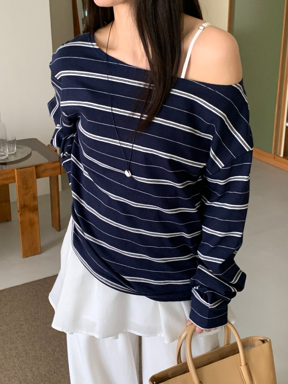 Celine off shoulder T-4col