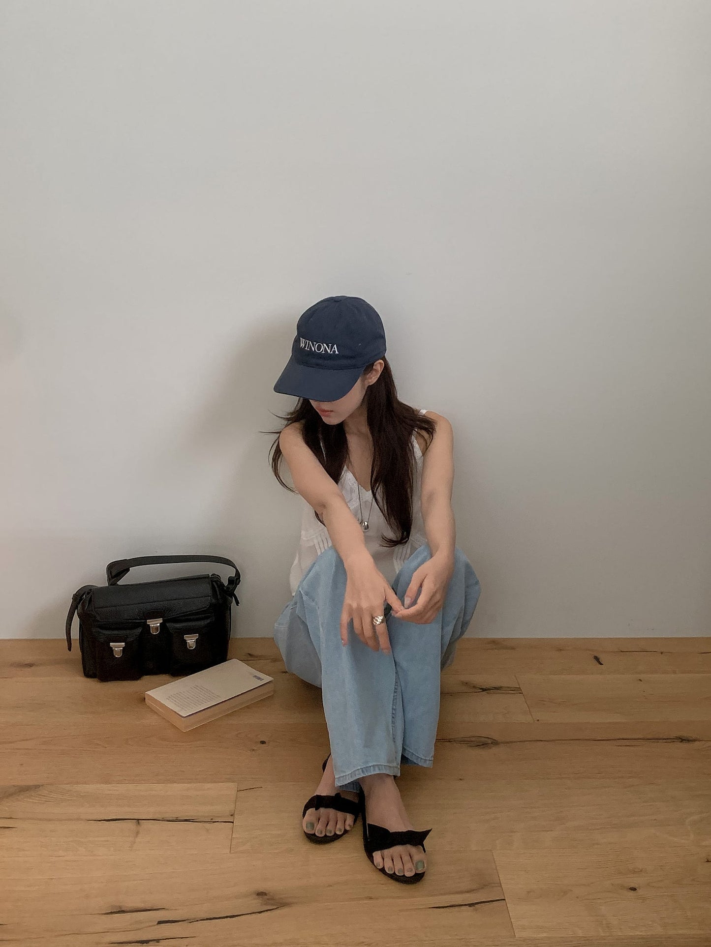 light blue wide denim
