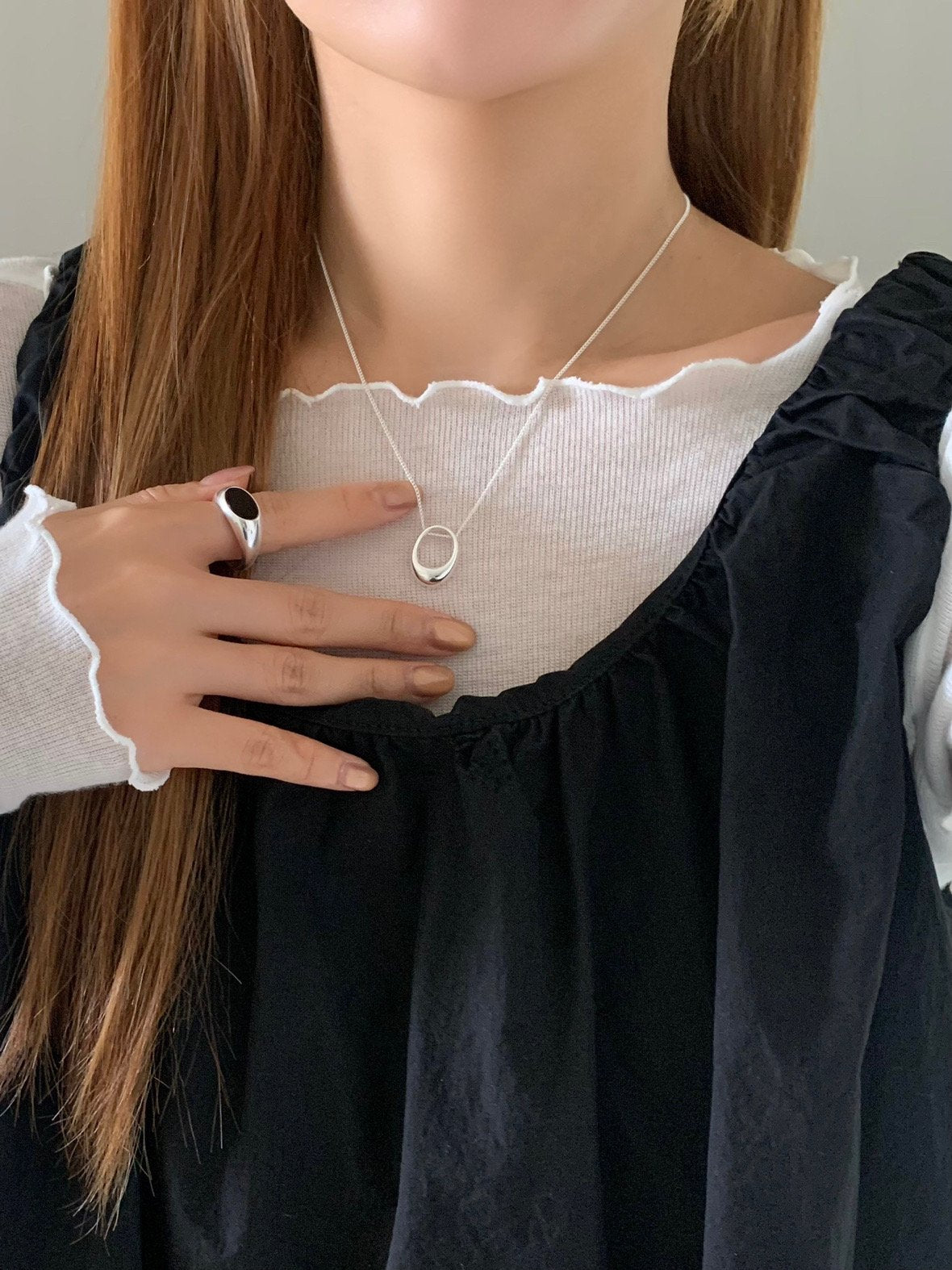 oval necklace