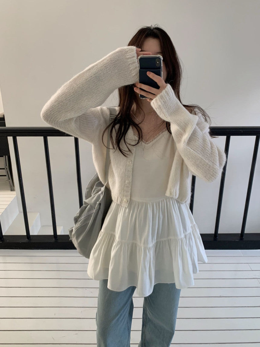 即納 Heart frill onepiece