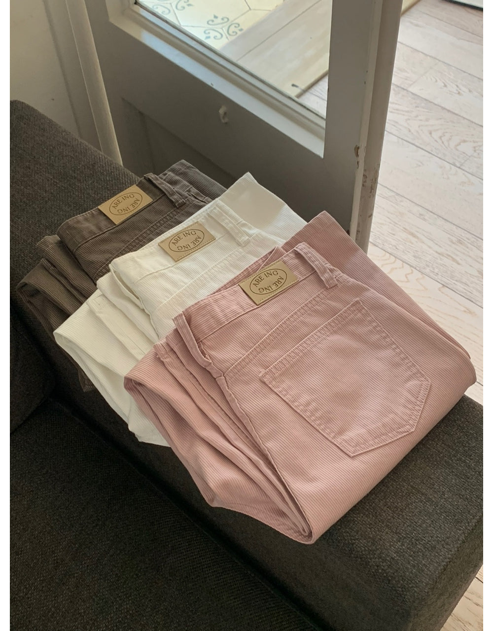 Tissue rib denim