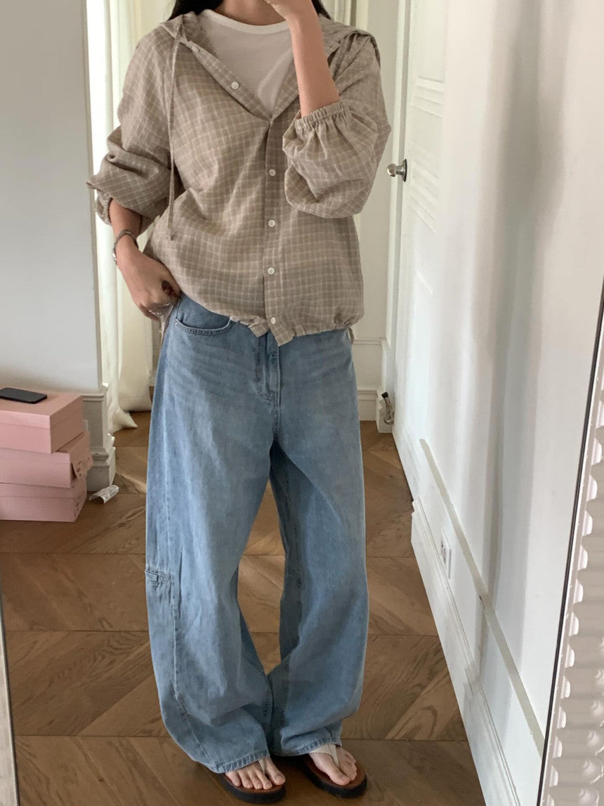 mooni hood shirt-2col