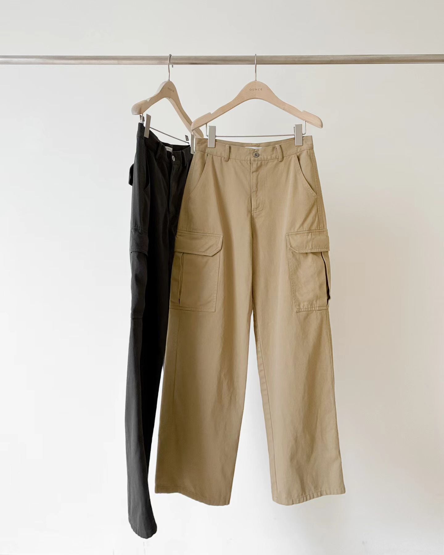 Ounce washing pocket cargo pants-2col